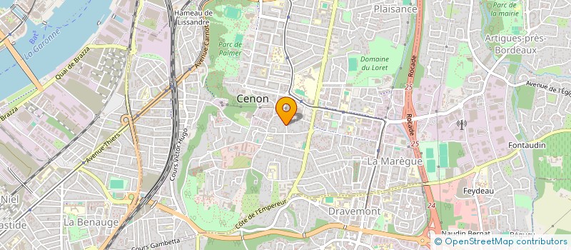 localisation de l'entreprise MONSIEUR PAUL SOLDEVILLE  CENON