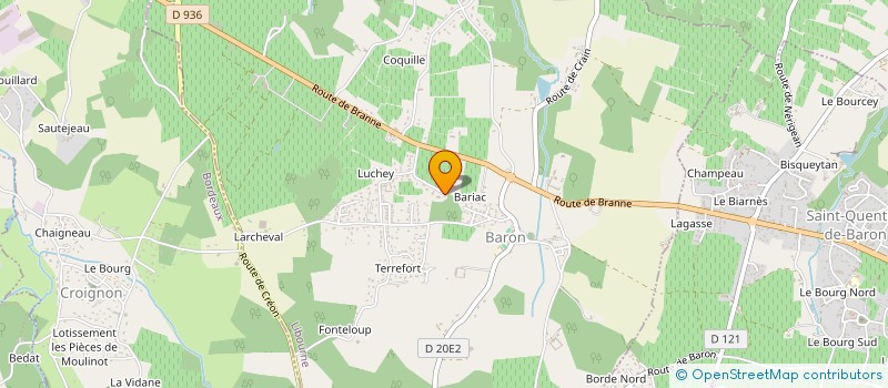 localisation de l'entreprise MONSIEUR PAUL SOUARD  BARON