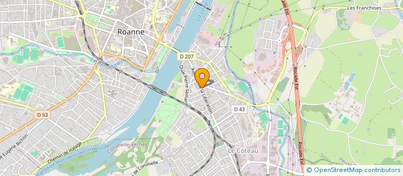 localisation de l'entreprise MONSIEUR PAUL SOUCHON  LE COTEAU