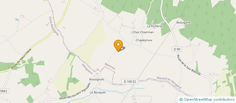 localisation de l'entreprise MONSIEUR PAUL STARMER  MAREUIL EN PERIGORD