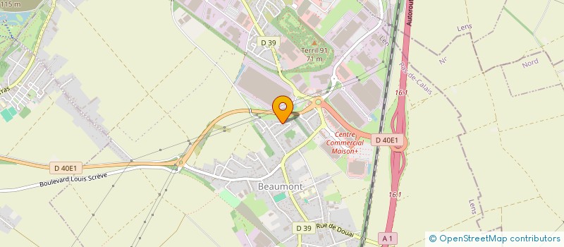 localisation de l'entreprise MONSIEUR PAUL STEFANSKI  HENIN-BEAUMONT