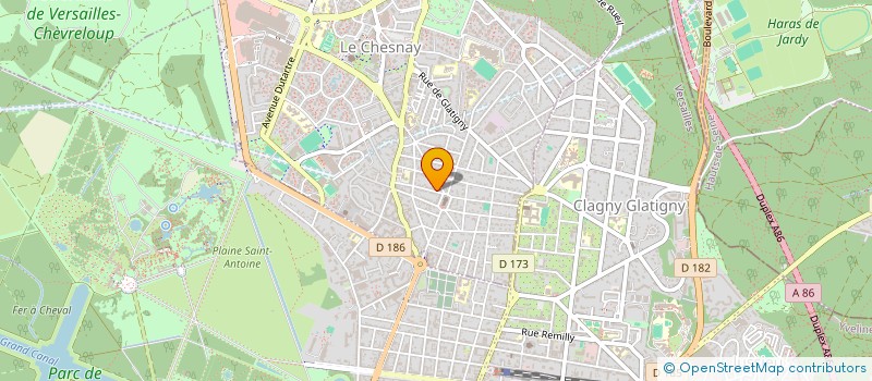 localisation de l'entreprise MONSIEUR PAUL SUZANNE  LE CHESNAY-ROCQUENCOURT