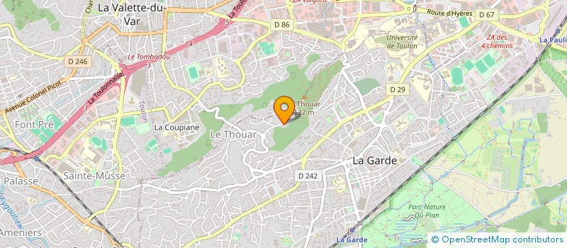 localisation de l'entreprise MONSIEUR PAUL SWAGEMAKERS à LA GARDE