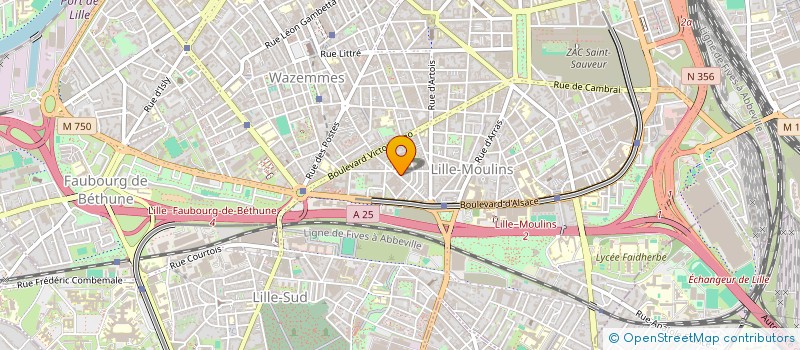 localisation de l'entreprise MONSIEUR PAUL TAHON à LILLE