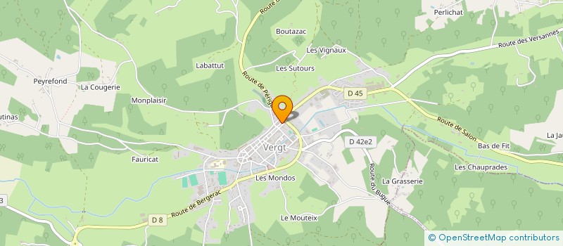 localisation de l'entreprise MONSIEUR PAUL TANGHE  VERGT