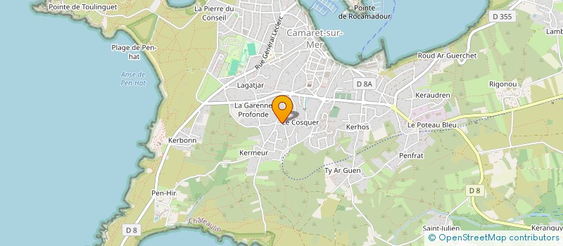 localisation de l'entreprise MONSIEUR PAUL TANIOU  CAMARET-SUR-MER