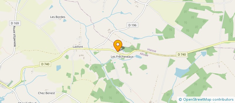 localisation de l'entreprise MONSIEUR PAUL TAYLOR  ALLOUE