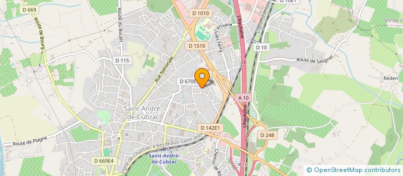 localisation de l'entreprise MONSIEUR PAUL TCHIENGWA DJOMO  SAINT-ANDRE-DE-CUBZAC