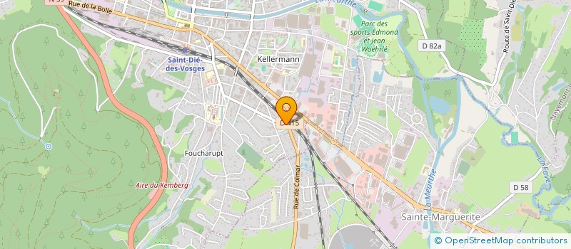 localisation de l'entreprise MONSIEUR PAUL TESSIER  SAINT-DIE-DES-VOSGES