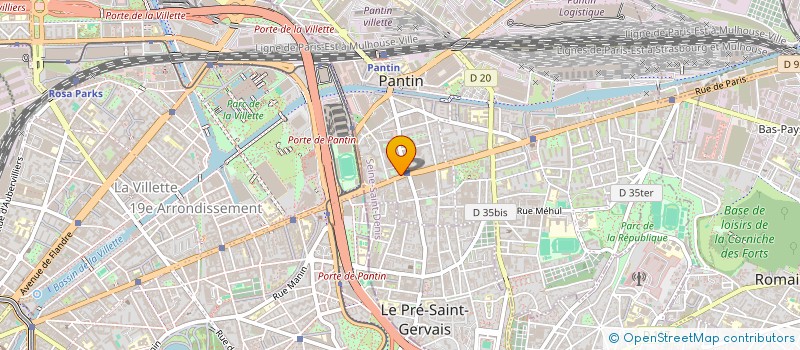 localisation de l'entreprise MONSIEUR PAUL TESTARD à PANTIN