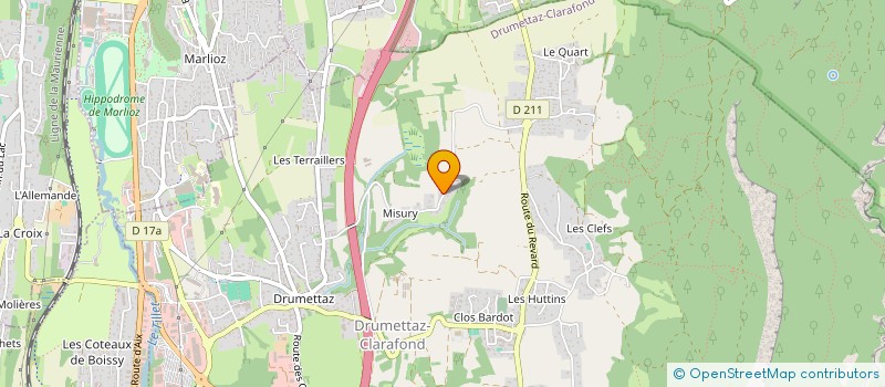 localisation de l'entreprise MONSIEUR PAUL TEYSSEDRE  DRUMETTAZ-CLARAFOND