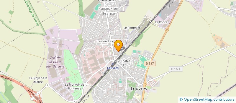 localisation de l'entreprise MONSIEUR PAUL-THIERRY MUYA  LOUVRES