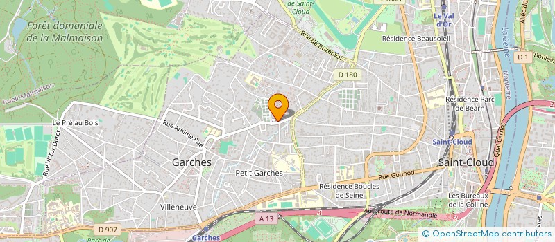 localisation de l'entreprise MONSIEUR PAUL THOMAS à GARCHES