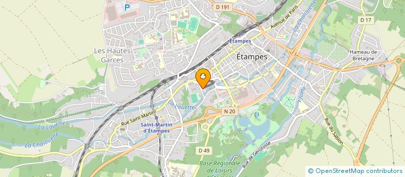 localisation de l'entreprise MONSIEUR PAUL THOMIN à ETAMPES