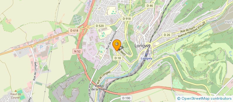 localisation de l'entreprise MONSIEUR PAUL THOUVENIN à LONGWY