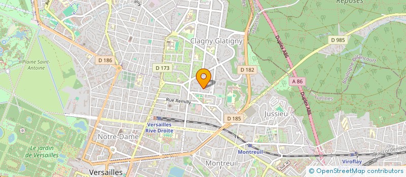 localisation de l'entreprise MONSIEUR PAUL TIANGUE MONKAM à VERSAILLES