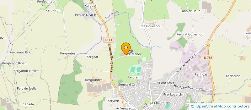 localisation de l'entreprise MONSIEUR PAUL TINEVEZ  GOUESNOU