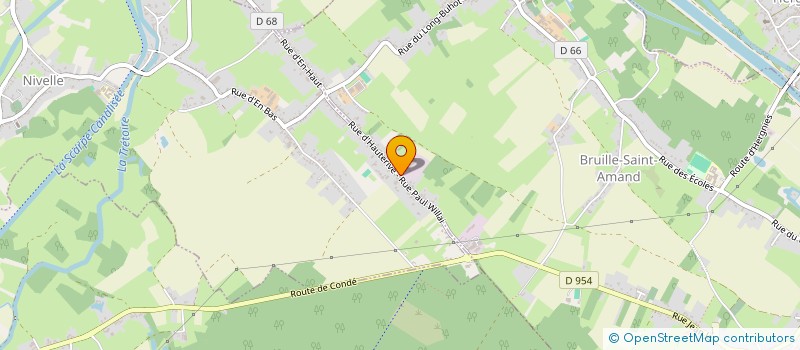 localisation de l'entreprise MONSIEUR PAUL TOUCOURT  BRUILLE-SAINT-AMAND