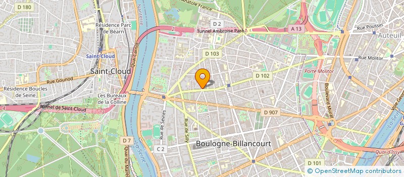 localisation de l'entreprise MONSIEUR PAUL TOULIN à BOULOGNE-BILLANCOURT