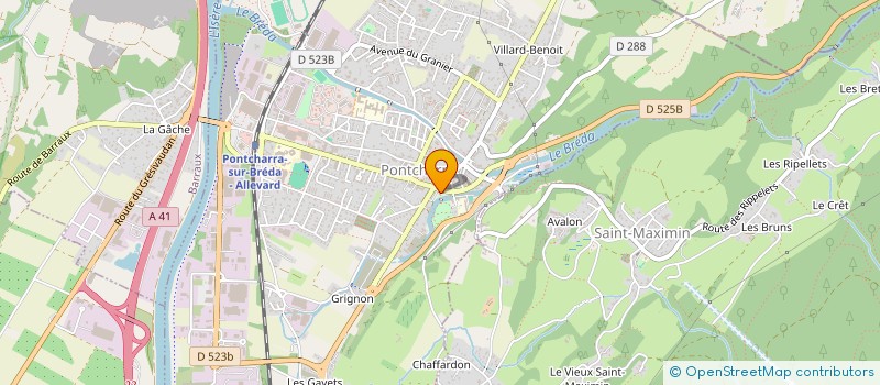 localisation de l'entreprise MONSIEUR PAUL TOURNOUD  CHAPAREILLAN