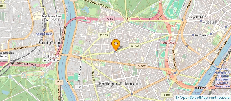 localisation de l'entreprise MONSIEUR PAUL TOUZALIN  BOULOGNE-BILLANCOURT