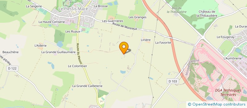 localisation de l'entreprise MONSIEUR PAUL TREMBLAYS  LONGUENEE-EN-ANJOU