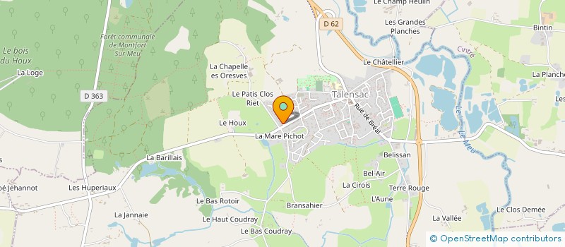 localisation de l'entreprise MONSIEUR PAUL TURBAN à TALENSAC