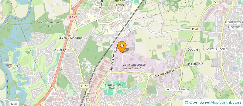 localisation de l'entreprise MONSIEUR PAUL VADAINE  BRUZ