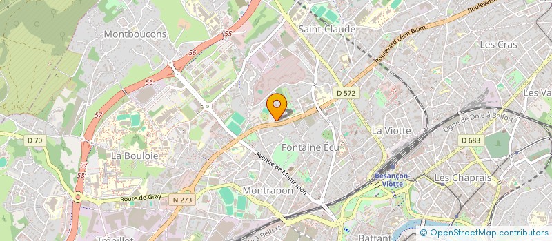 localisation de l'entreprise MONSIEUR PAUL VALLET à BESANCON