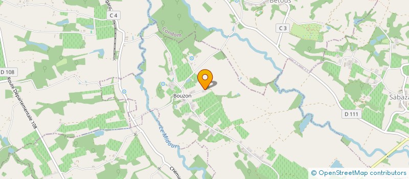 localisation de l'entreprise MONSIEUR PAUL VAN DE CASTEELE  BOUZON-GELLENAVE