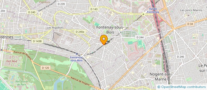 localisation de l'entreprise MONSIEUR PAUL VAQUE à FONTENAY-SOUS-BOIS