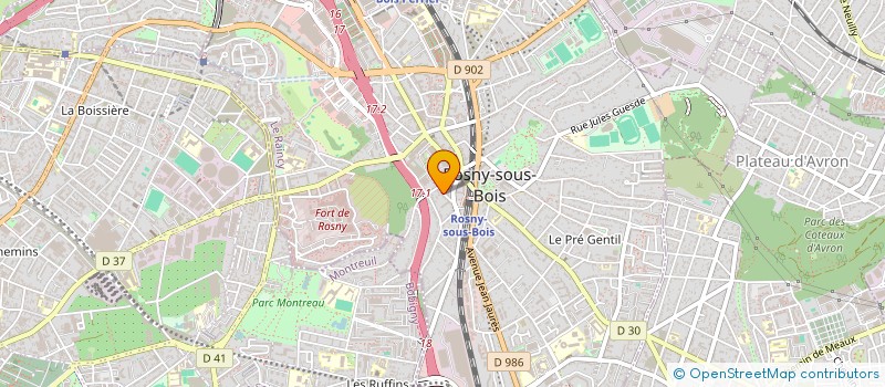 localisation de l'entreprise MONSIEUR PAUL VENTURA  ROSNY-SOUS-BOIS