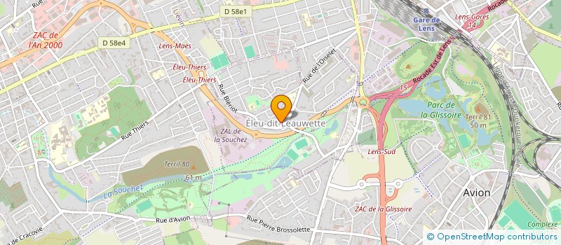 localisation de l'entreprise MONSIEUR PAUL VERBEKE  ELEU-DIT-LEAUWETTE