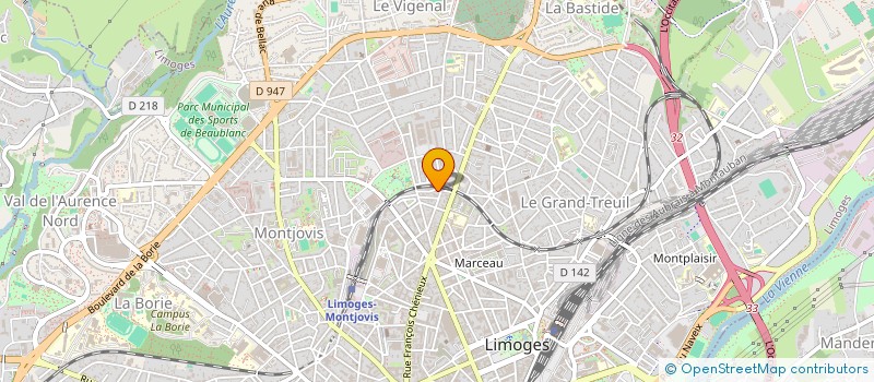 localisation de l'entreprise MONSIEUR PAUL VERCAMPT à LIMOGES