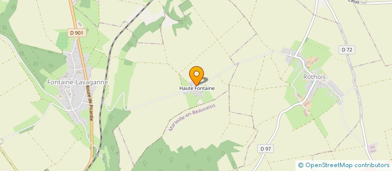 localisation de l'entreprise MONSIEUR PAUL VERDIER  FONTAINE-LAVAGANNE