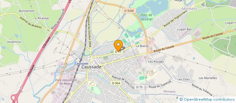 localisation de l'entreprise MONSIEUR PAUL VEYRES  CAUSSADE