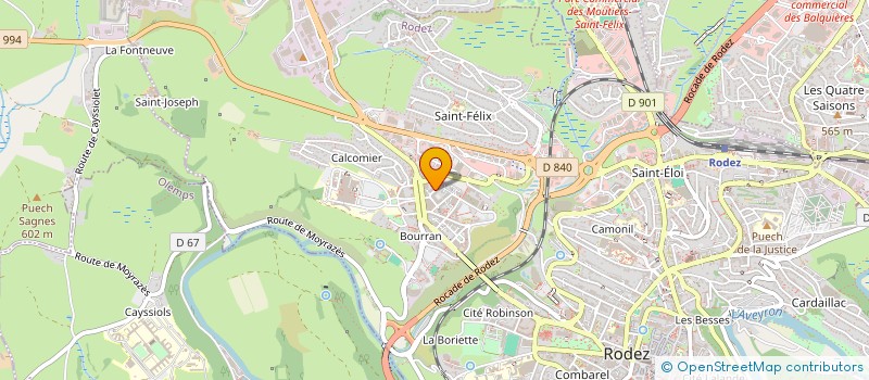 localisation de l'entreprise MONSIEUR PAUL VIALA  RODEZ