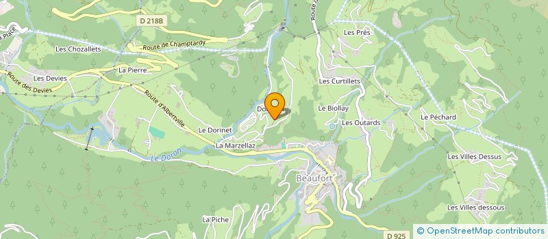 localisation de l'entreprise MONSIEUR PAUL VIARD-GAUDIN  BEAUFORT