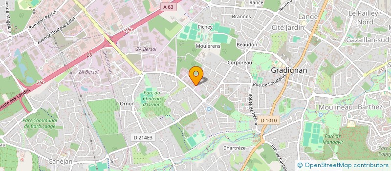 localisation de l'entreprise MONSIEUR PAUL-VICTOR CACHEUX  GRADIGNAN