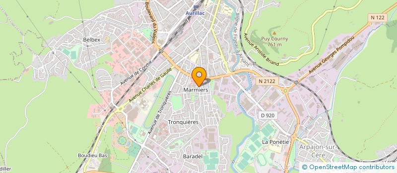 localisation de l'entreprise MONSIEUR PAUL-VICTOR LEBROU à AURILLAC