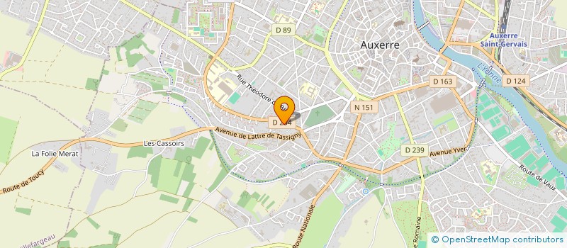 localisation de l'entreprise MONSIEUR PAUL VIGNET à AUXERRE