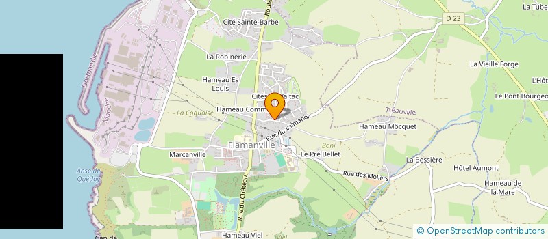 localisation de l'entreprise MONSIEUR PAUL VILLANOVA  FLAMANVILLE