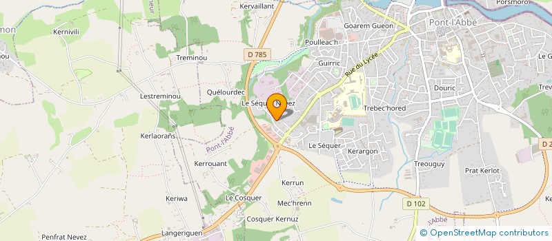 localisation de l'entreprise MONSIEUR PAUL VINTER à PONT L ABBE