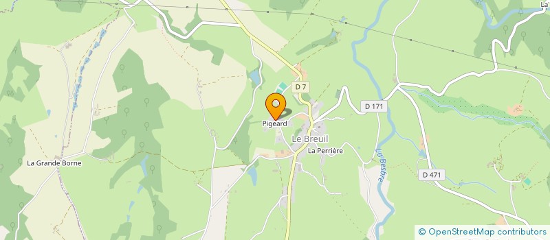 localisation de l'entreprise MONSIEUR PAUL VIOLET  LE BREUIL