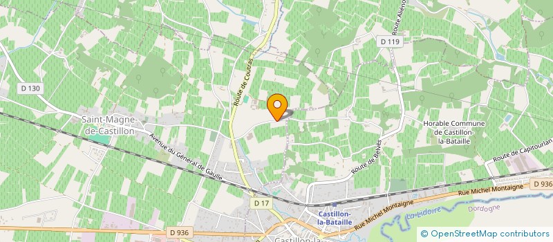 localisation de l'entreprise MONSIEUR PAUL VISSE  SAINT-MAGNE-DE-CASTILLON