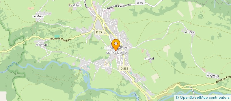 localisation de l'entreprise MONSIEUR PAUL VIVIAND  SAINT-PAUL-EN-CORNILLON