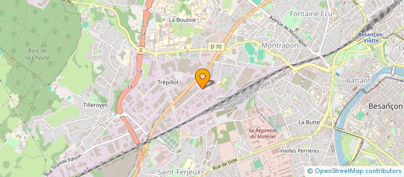 localisation de l'entreprise MONSIEUR PAUL VUILLEMARD  BESANCON