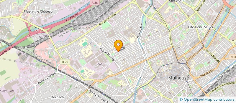 localisation de l'entreprise MONSIEUR PAUL WACHTER  MULHOUSE