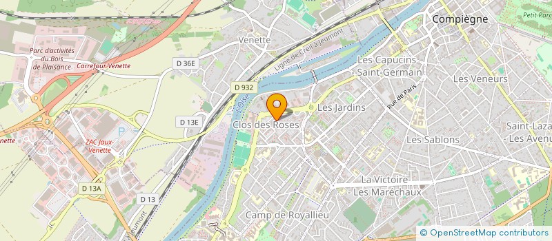 localisation de l'entreprise MONSIEUR PAUL WACQUET  COMPIEGNE