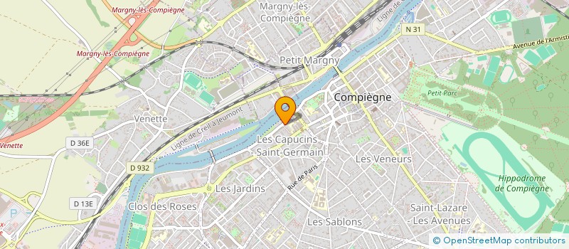 localisation de l'entreprise MONSIEUR PAUL WEGEL  COMPIEGNE